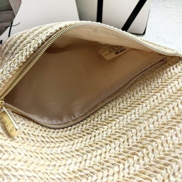 Dior Raffia Straw Clutch Bag - Picture 4 of 12